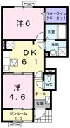 ヴィラ・アルモニーBの間取り画像