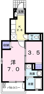 ラフレシール あきる野の間取り画像