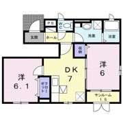 ヴァンベール・渡岸寺の間取り画像