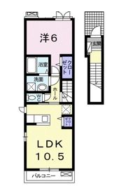 ラポール Ⅲの間取り画像