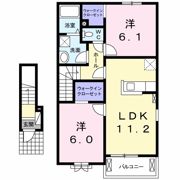 クラール名東 Bの間取り画像