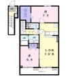 ガレント Mの間取り画像