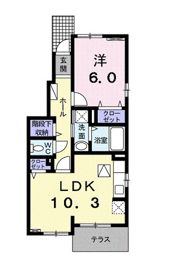 STUDIO．Mの間取り画像