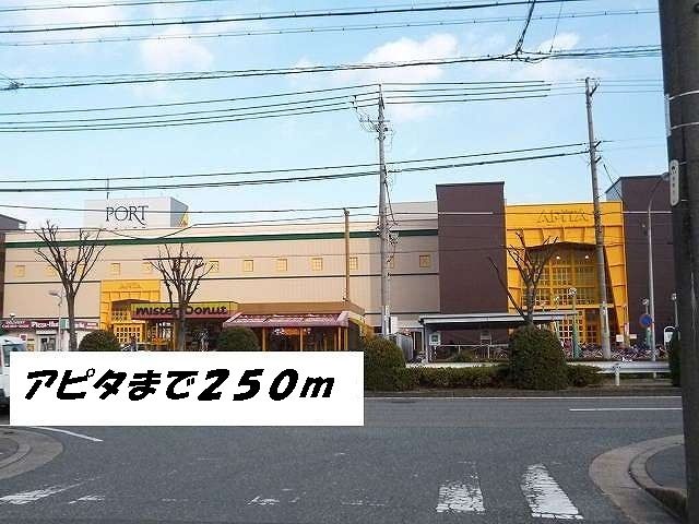 近くのアピタまで250m（徒歩4分）