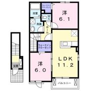 グリーンマーチⅡの間取り画像