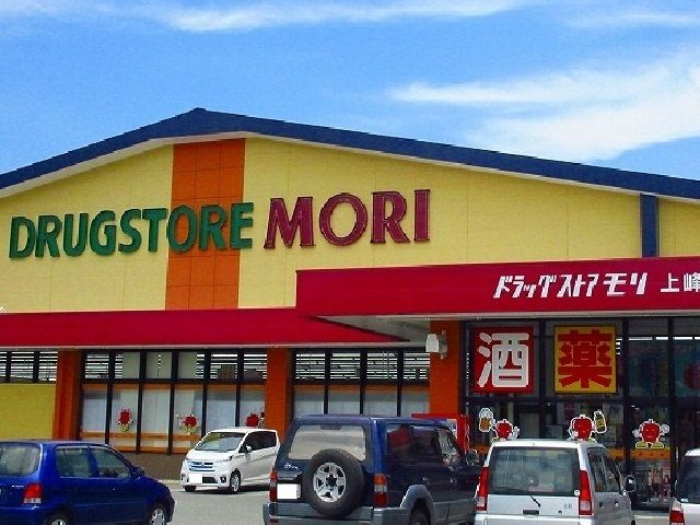 近くのドラッグストアモリ上峰店まで970m(徒歩13分)