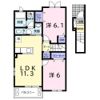 アニメート・S Ⅱの間取り画像