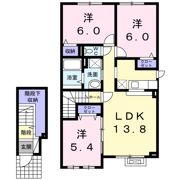 ソレアードⅡの間取り画像