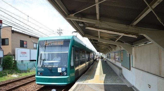 近くの広電高須駅まで450m（徒歩6分）