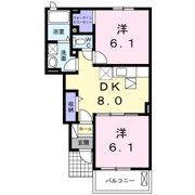 リバーサイド東唐津Aの間取り画像