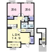 サンパティークKⅡの間取り画像