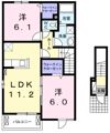 パストラーレAの間取り画像