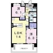 プラージュ堺の間取り画像