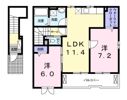 オー ルージュBの間取り画像