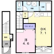 ハーモニーコート西館の間取り画像