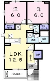 イリーゼ Aの間取り画像