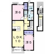 サウス クレストⅡの間取り画像