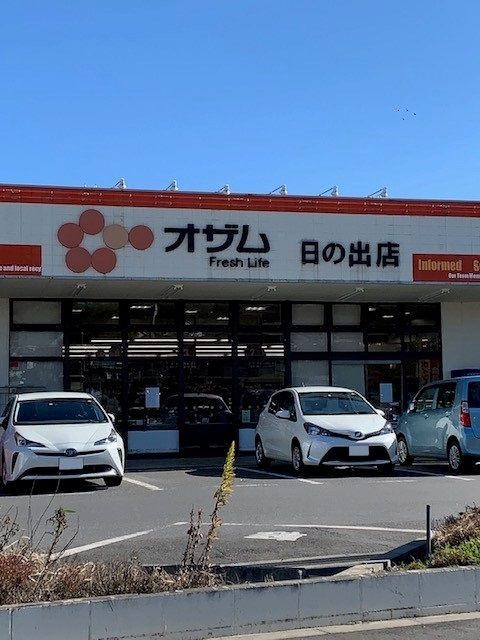 近くのオザム日の出店まで350m(徒歩5分)