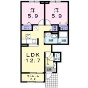 プラシード緑町の間取り画像