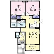 プラシード緑町の間取り画像