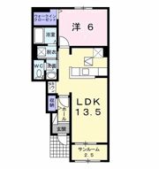 ヴィラ エーデルワイスの間取り画像