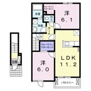 レイク ルイーズ Bの間取り画像
