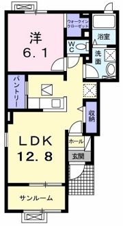 グリーンフェア平泉壱番館の間取り画像
