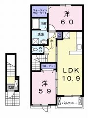 クレモン ティーヌ Aの間取り画像