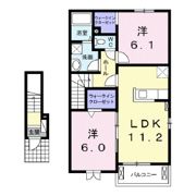 シエルトゥールM．K．三雲の間取り画像