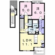 ベルリュミエールⅠの間取り画像