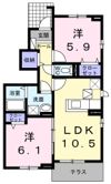 ベル・クレスト Ⅰの間取り画像