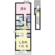 ガーデンハウス朝日山 Fの間取り画像