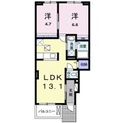 ヴィラ・アドリアーナAの間取り画像