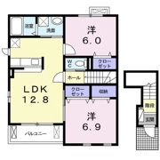 カーサ・セレーノ Bの間取り画像