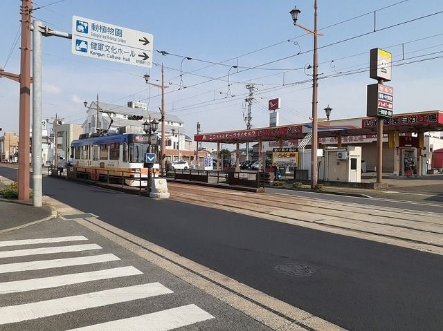 近くの市電・健軍交番前電停まで300m（徒歩4分）