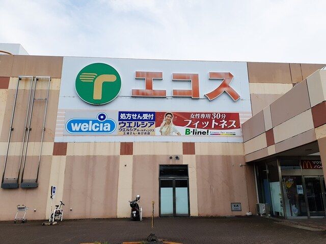 近くのエコス新治店まで1,100m(徒歩14分)