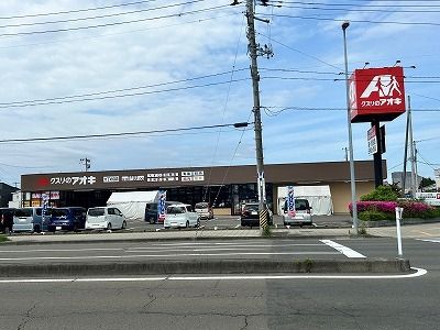 近くのクスリのアオキ六丁の目店まで300m（徒歩4分）