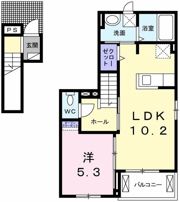 クリスタル 北郷の間取り画像