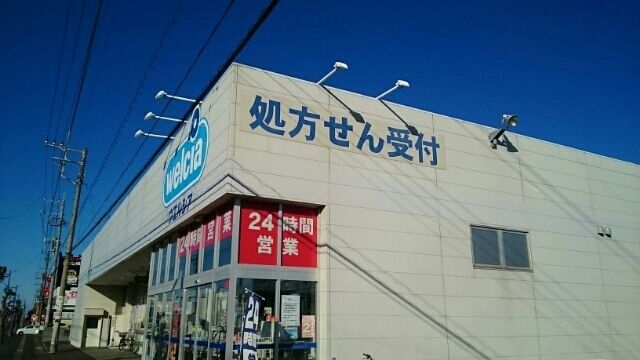 近くのウエルシア四街道大日店まで100m（徒歩2分）