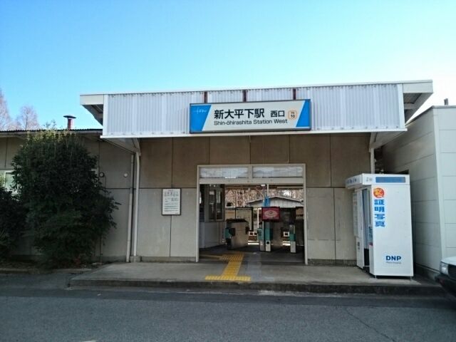 近くの新大平下駅まで300m(徒歩4分)