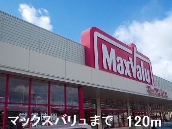 近くのマックスバリュまで120m（徒歩2分）