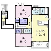 ルスカDの間取り画像