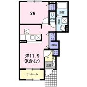 ラフィーネ葛野・Ⅱの間取り画像