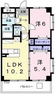 セブンズ コートの間取り画像