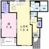 ルミエール六反地の間取り画像
