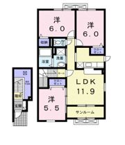 メゾンビューⅡの間取り画像
