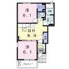 ハニーハウス袋原Cの間取り画像