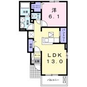 ミルト西新浜Ⅰの間取り画像