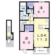 ユニゾンDの間取り画像