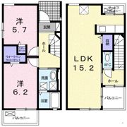 クレア今宿Aの間取り画像